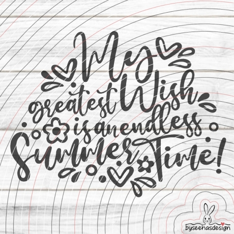 endless Summer Plotterdatei SVG DXF
