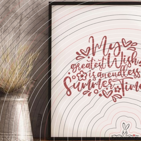 endless Summer Plotterdatei SVG DXF