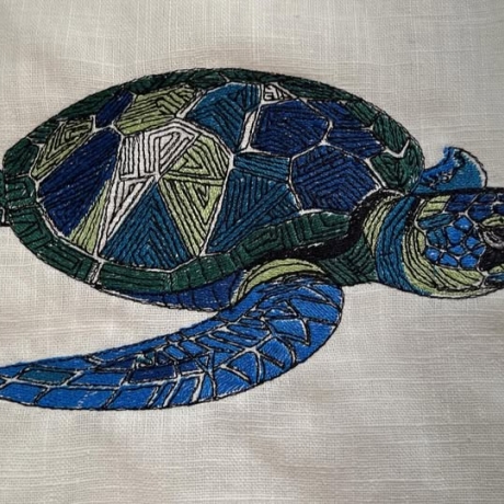 Wasserschildkröte - 19.50 x 10.55 cm