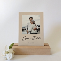 100 Save-the-Date Karten Pastellsand