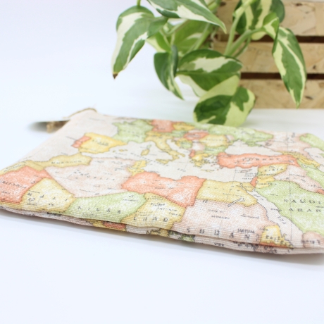 Etui Täschchen Organizer Weltkarte kleine Tasche Reisepasshülle