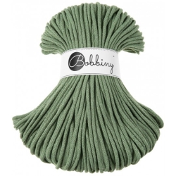 Bobbiny Flechtkordel Premium 5mm 100m Farbe eucalyptus green