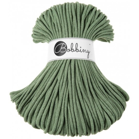 Bobbiny Flechtkordel Premium 5mm 100m Farbe eucalyptus green
