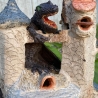ceramic Dragon Castle handmade 