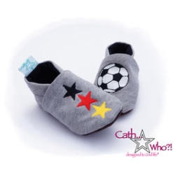 Upcycling Jeanspuschen Fußball-Fan vegan