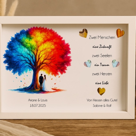 Hochzeitsgeschenk personalisiert Geldgeschenk Hochzeit Brautpaar 