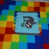 Krabbeldecke Faultier,Patchwork, Kuscheldecke, Tagesdecke,