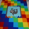Krabbeldecke Faultier,Patchwork, Kuscheldecke, Tagesdecke,