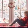 Fensterbilder Weihnachten selbstklebend - Statisch Haftend PVC