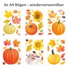 Fensterbilder Herbst selbstklebend - Statisch Haftend PVC