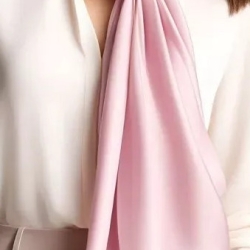 Damen-Designer-Seidenschal, 180x90 cm, neu, rosa