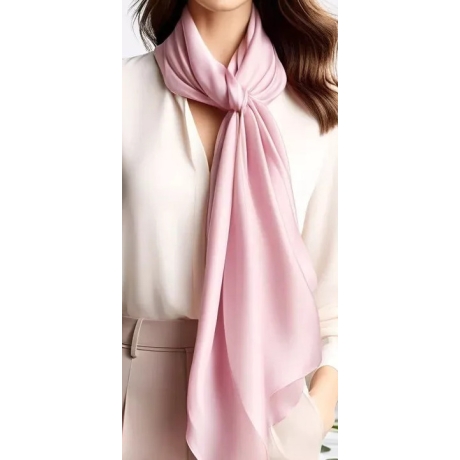 Damen-Designer-Seidenschal, 180x90 cm, neu, rosa