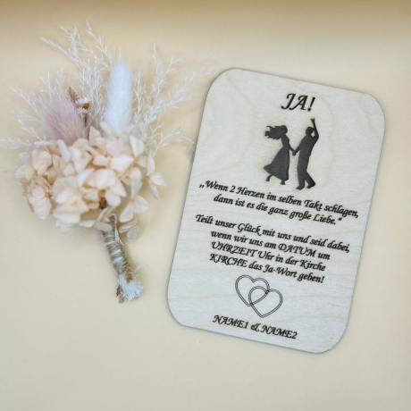Einladungskarten zur Hochzeit
