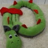 Bettschlange Drache, Puckschnecke, Bettrolle, Wickeltischrolle