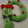 Bettschlange Drache, Puckschnecke, Bettrolle, Wickeltischrolle