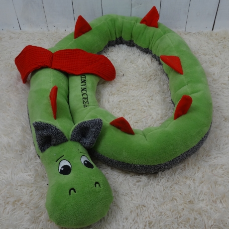 Bettschlange Drache, Puckschnecke, Bettrolle, Wickeltischrolle