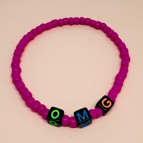 Trend Statement-Armbänder Jugendwort Handgemacht personalisierbar