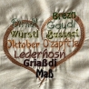 Festherz 3x Stickdatei Wortwolke Oktober Dirdl Brezn Ozapft is