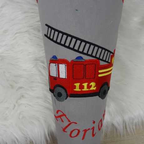 Schultüte, Zuckertüte, Einschulung, Feuerwehr 