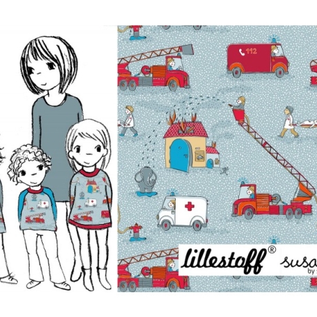 VORBESTELLUNG Feuerwehr Biojersey Lillestoff Susalabim