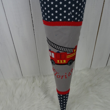 Schultüte, Zuckertüte, Einschulung, Feuerwehr 