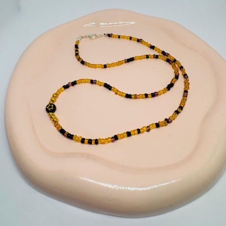 Pastell Perlenkette | Y2K Halskette | Boho Seed Bead Necklace