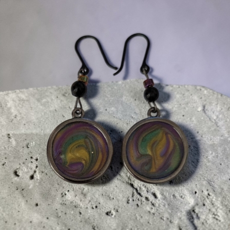 Kreative Ohrringer Resinanhänger