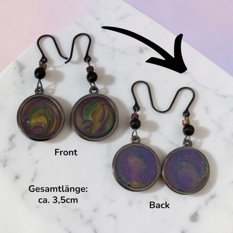 Kreative Ohrringer Resinanhänger