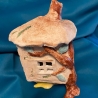 ceramic witch,s cottage Baba Yaga handmade