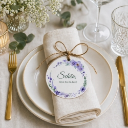 Anhänger „Schön, dass du da bist“ 5cm Hochzeitsdeko, 27 Motive 