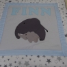 Krabbeldecke Elefanten,Patchwork, Kuscheldecke, Tagesdecke,