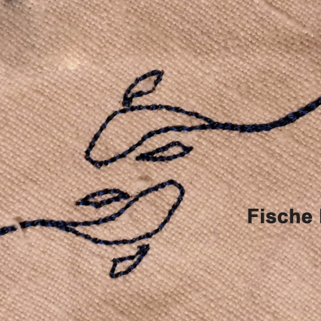 Fische - Kein digitales Produkt auf meinem Produkt gestickt