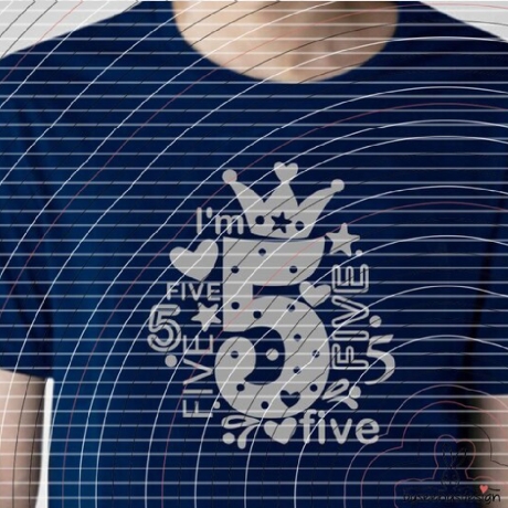 I'm five Plotterdatei SVG DXF 