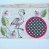 Stickdatei Mug Rug Untersetzer Flamingo 13x18cm und 13x20cm