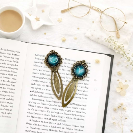 Personalisiertes Lesezeichen Sternzeichen Geschenkidee