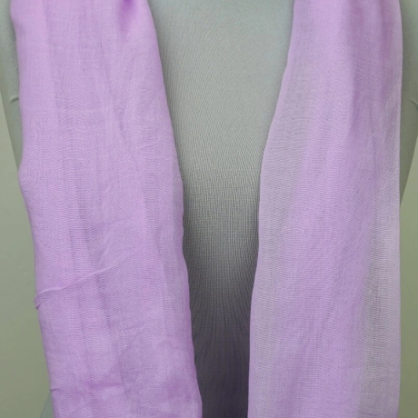 Sommer-Seidenschal 150 g leicht, Flieder, 180 x 95 cm, neu