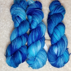 handgefärbte Wolle, Sockenwolle mit Merino, Wolle, Merinowolle