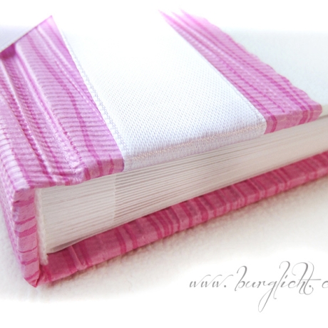 Fotogästebuch Taufe rosa weiß