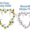 Stickdatei Herz Blumenherz