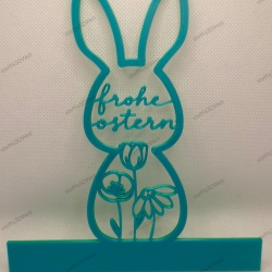 Ostern-Hasen-Dekostück – Neutraler Dekohase, 18 cm