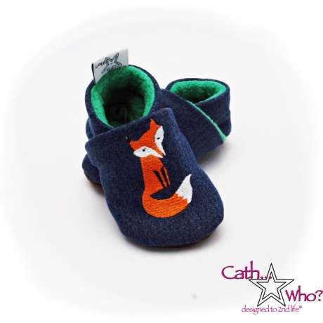 Upcycling Jeanspuschen Fuchs vegan