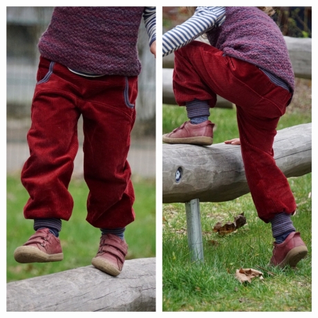 Pumphose Cord, Bordeaux