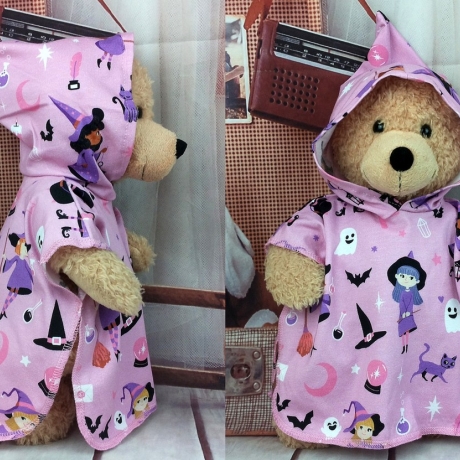 Halloween Kleidung rosa passend für Bären Stofftiere 37/40 cm Neu
