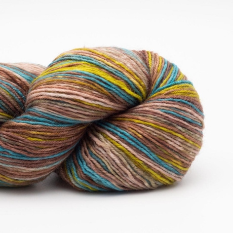 Sockenwolle, selbst streifend, Kremke Soul Lazy Lion