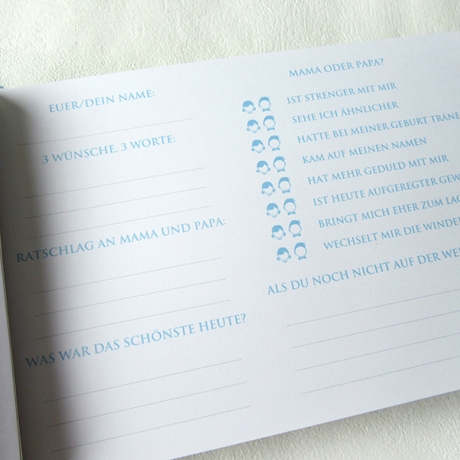 Fotogästebuch mit Fragen Taufe
