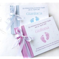 Taufe Zwillinge 2 Gästebücher