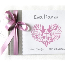 Gästebuch Taufsymbole Herz