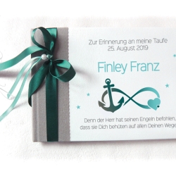 Taufbuch Infinity Anker Herz