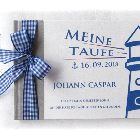 Taufbuch mit Namen personalisiert