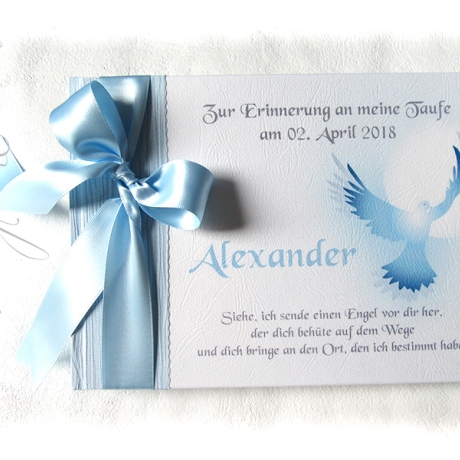 Gästebuch Taufe Friedenstaube
